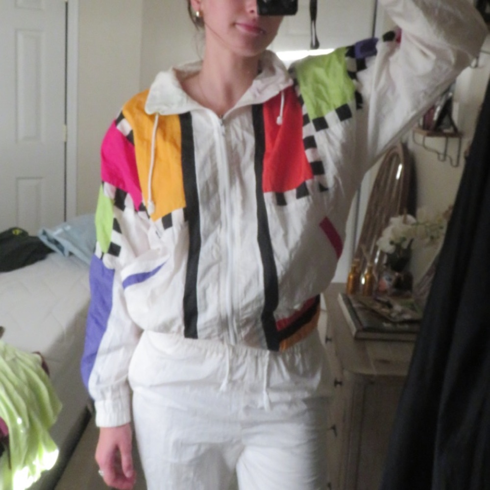 Colorful Vintage Windbreaker Set